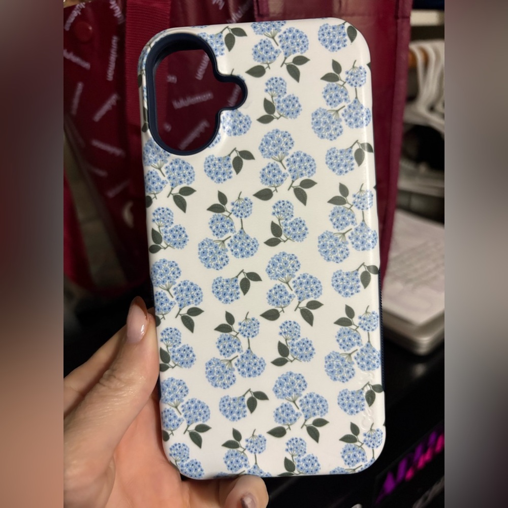 Elegant Blue Floral Phone Case